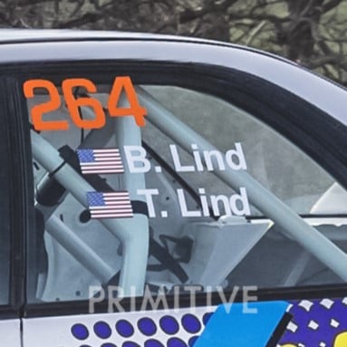 Driver / Co-Driver Window Name Decals