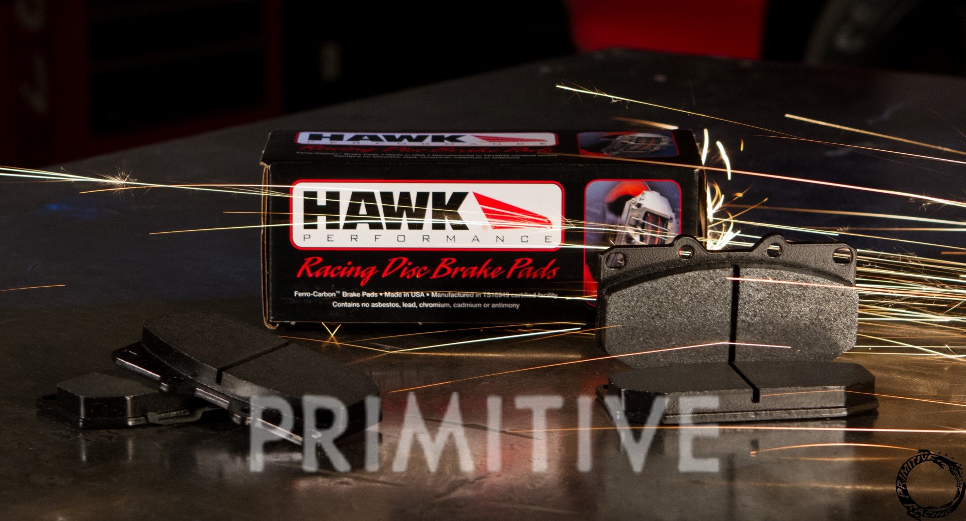Hawk HP+ STI Brembo Rear Brake Pads – Primitive Racing