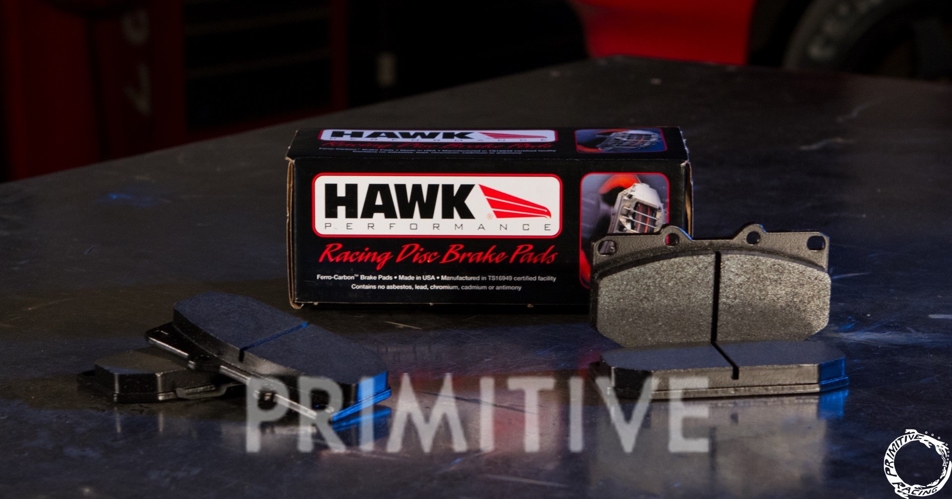 Hawk HP+ 4-Pot Front Brake Pads – Primitive Racing