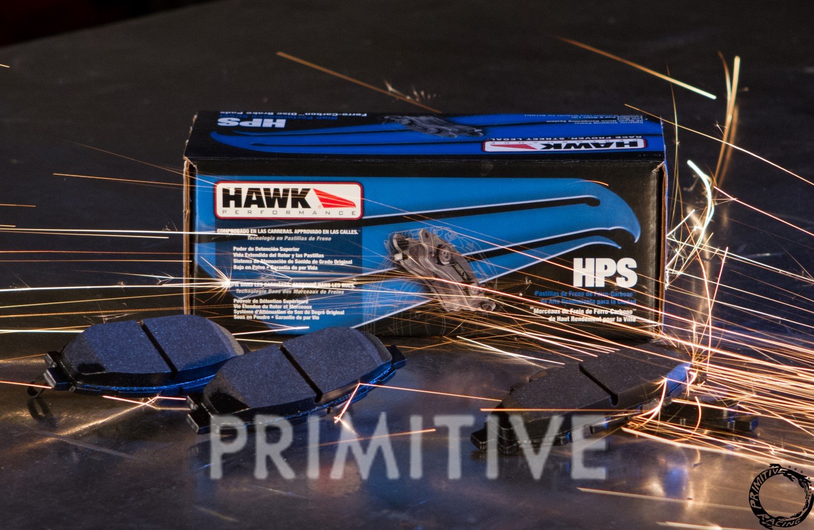 4-Pot Hawk HPS Front Brake Pads – Primitive Racing