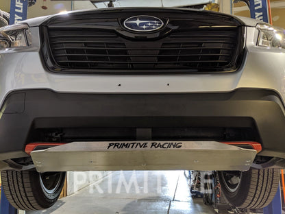 2019+ Forester Front Skidplate with Front Lip Installed