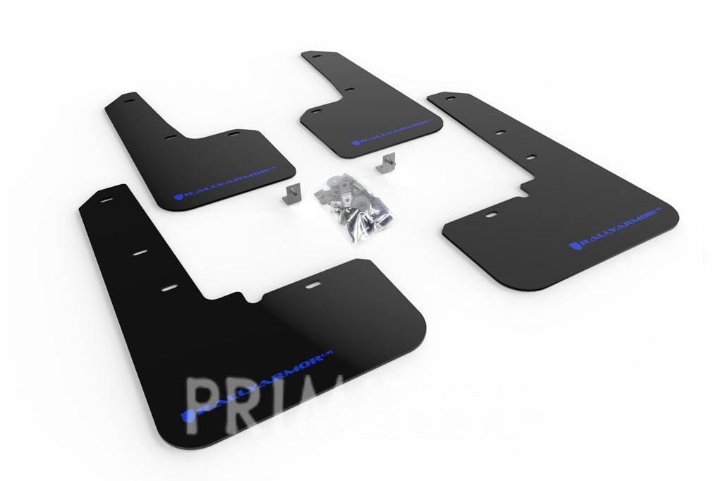 Rally Armor Mud Flaps 2020+ Outback Black with Blue
