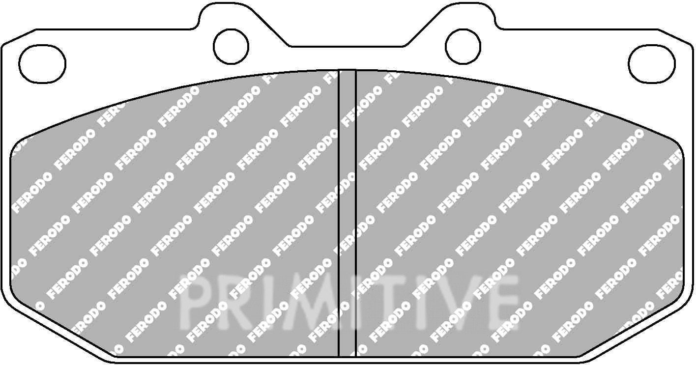 Ferodo D2500 Brake Pads 4-Pot