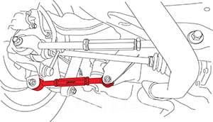 Camber Adjusting Rear arm 00-09 Leg/OB