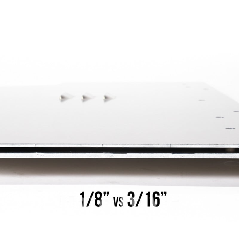 1/8" vs 3/16" thickness