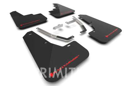 2024 Subaru Crosstrek Black UR Mud Flap Red Logo 2024 SUBARU CROSSTREK BLACK UR MUD FLAP RED LOGO