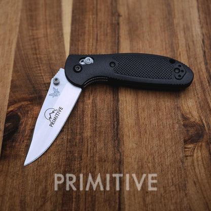 For every $300 Spent get 1 Entry to win a Primitive Engraved Benchmade Knife