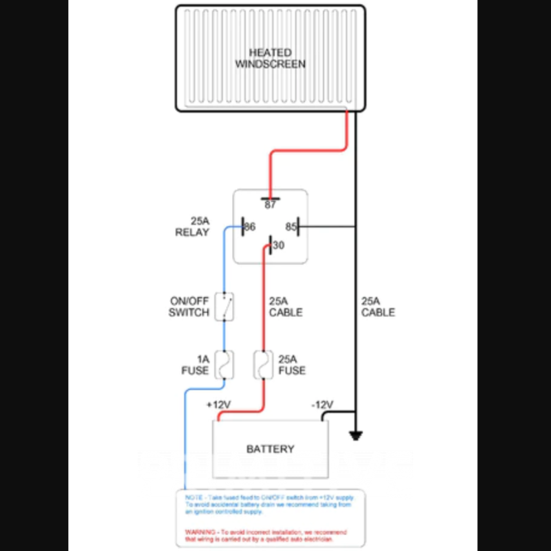 Heated Windshield Install kit