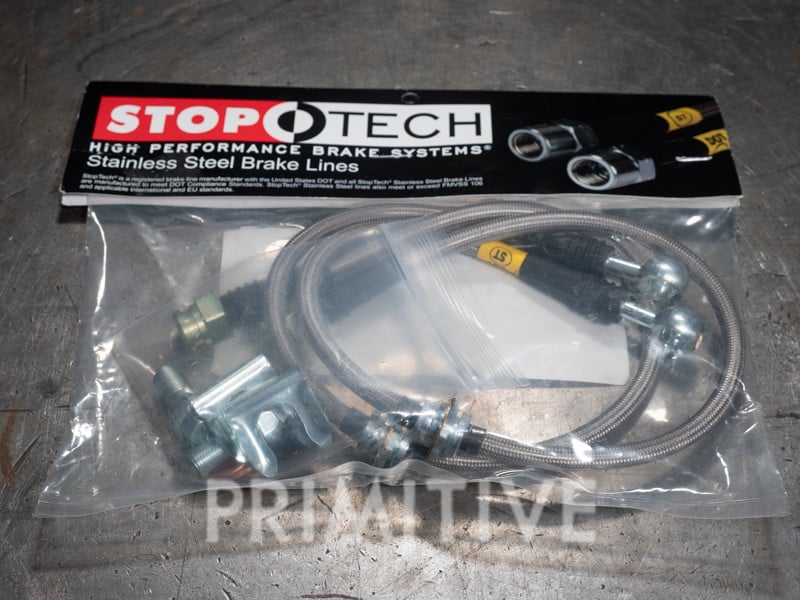StopTech SS Rear Brake Lines for 02-07 WRX