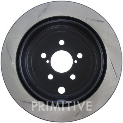 Stoptech Sport 2-Pot Conversion Slotted Rear Rotors (pair) for 2008+ 5x100