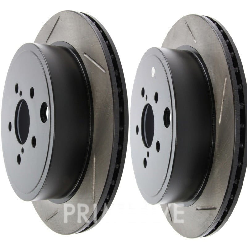 Stoptech Sport 2-Pot Conversion Slotted Rear Rotors (pair) for 2008+ 5x100